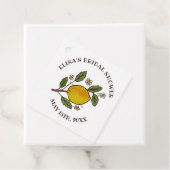 ラブリー レモンズ ブライダル シャワー ラスティック カスタム フェイバータグ (インサイチュ)