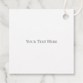 ラブリー レモン ウォーターカラー ブライダル シャワー パーソナライズド フェイバータグ (裏面)