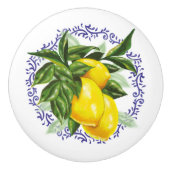 ラブリー レモン & ブルー トワール セラミックノブ (正面)