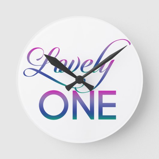 ラブリー・ワン ラウンド壁時計 (正面)