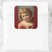 ラブリー ヴィンテージ バレンタイン エンジェル ステッカー (バッグ)