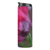 ラブリーPInk&パープルポピー花 タンブラー (回転右)