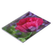 ラブリーPInk&パープルポピー花 ノートブック (左側)