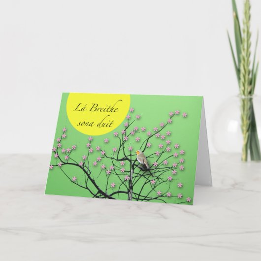 ラブレイテソナデュイトアイルランド誕生日ウィズロビン カード (正面)
