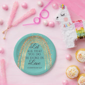 ラブレインボーで行われる金ゴールド ペーパープレート (パーティー)