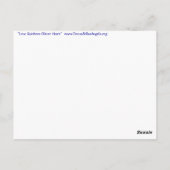 ラブレインボーグリッターハートアートハガキ ポストカード (裏面)