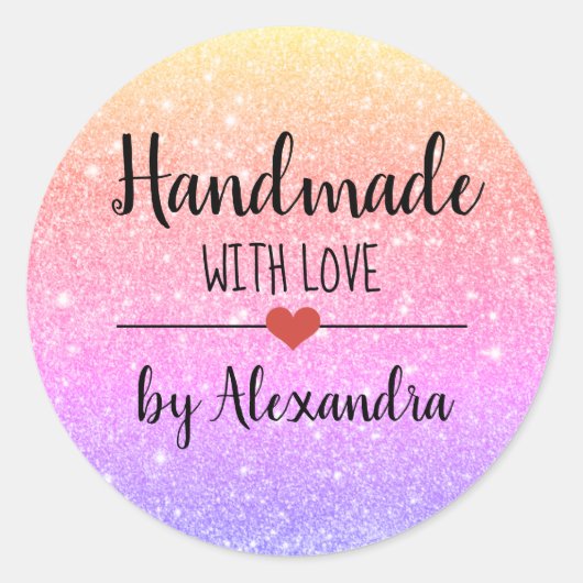 ラブレインボーグリッター脚本 ラウンドシール (正面)