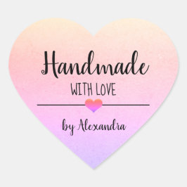 ラブレインボースクリプトで手作り ハートシール