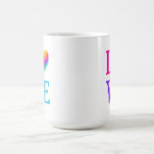 ラブレインボーハート コーヒーマグカップ (中央)
