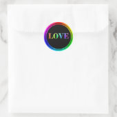 ラブレインボーLGBTラウンドサークル ラウンドシール (バッグ)