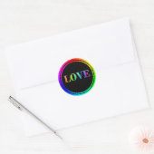 ラブレインボーLGBTラウンドサークル ラウンドシール (封筒)