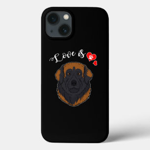 ラブレオンバーガー犬のオーナーポーハートギフト iPhone 13ケース