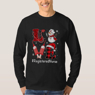 ラブレジスタードナースライフ雪だるまシリンジ Tシャツ