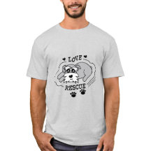 ラブレスキュー - 薄手Tシャツ (男性用)