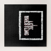 ラブレスリングレスラーシングレットラバーコスチュームギフト ジグソーパズル (横)