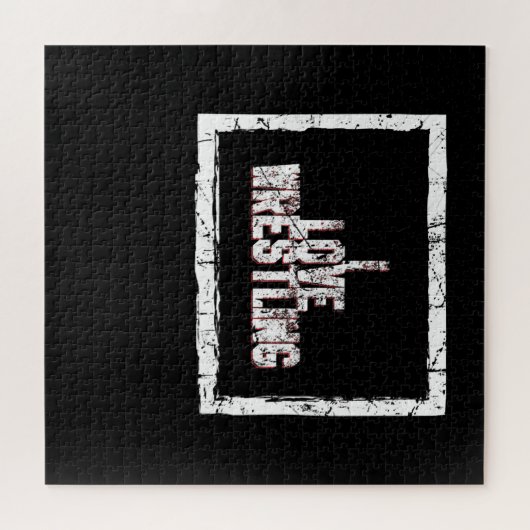 ラブレスリングレスラーシングレットラバーコスチュームギフト ジグソーパズル (横)