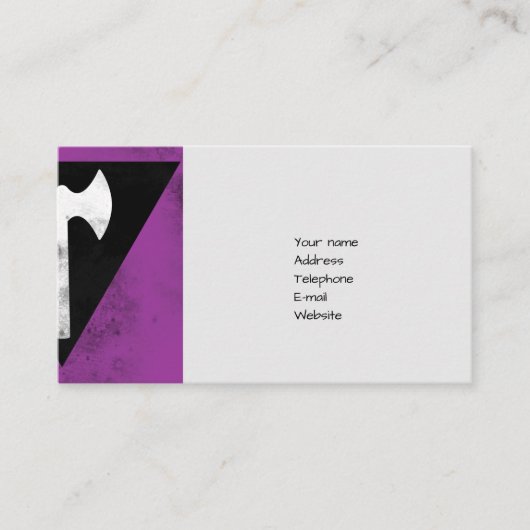 ラブレズビアン国旗 名刺 (正面)