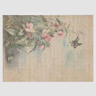 ラブレターウィズハイビスカスデコパージュ |ティッシュペーパー 薄葉紙