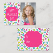 ラブレターバレンタインデーカスタムのフォトカード ノートカード (正面/裏面)