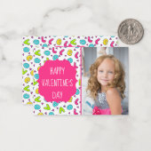 ラブレターバレンタインデーカスタムのフォトカード ノートカード (正面/裏面インサイチュ)