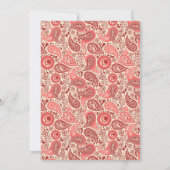 ラブレターマイクロ結婚の手書きバラパイル 招待状 (裏面)