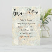 ラブレターヴィンテージマップボホチャームマイクロ結婚ズ 招待状 (スタンド正面)