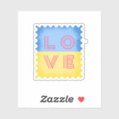 ラブレター付きウクライナ印 シール (シート)