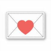 ラブレター封筒 シール (正面)