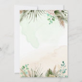 ラブレター手書きボホ結婚テーマ 招待状 (裏面)