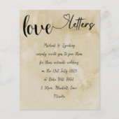 ラブレター手書きヴィンテージ結婚テーマ (正面)