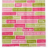 ラブレター シャワーカーテン (正面)