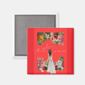 ラブレター デザイン - 愛、秋 xxoo マグネット (正面/裏面)