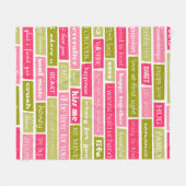 ラブレター フリースブランケット (正面(横))