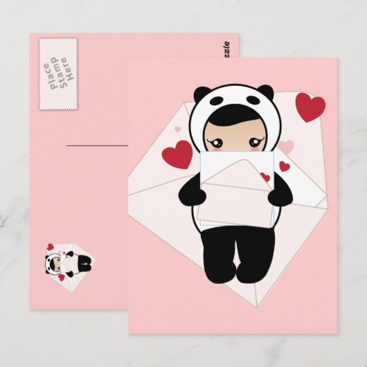 ラブレター ポストカード (正面/裏面)