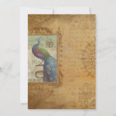 ラブレター マイクロウェディング 手書き ペコック 招待状 (裏面)