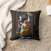 ラブレター、ヨハネス・ヴェルメール クッション (ブランケット)