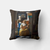 ラブレター、ヨハネス・ヴェルメール クッション (裏面)