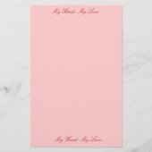 ラブレター 便箋 (正面)