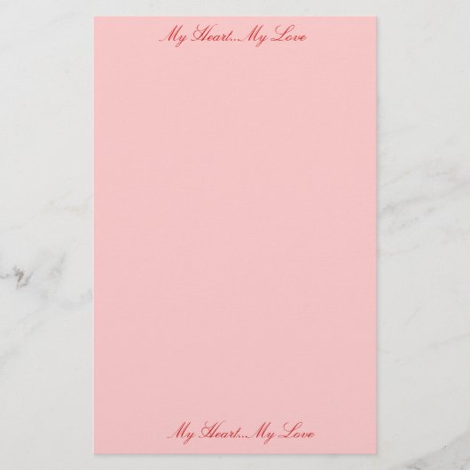 ラブレター 便箋 (正面)