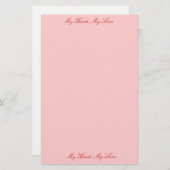 ラブレター 便箋 (正面/裏面)