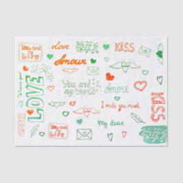 ラブレター 薄葉紙