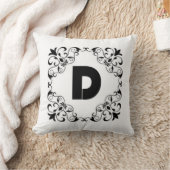 ラブレター「D」スロー枕 クッション (ブランケット)