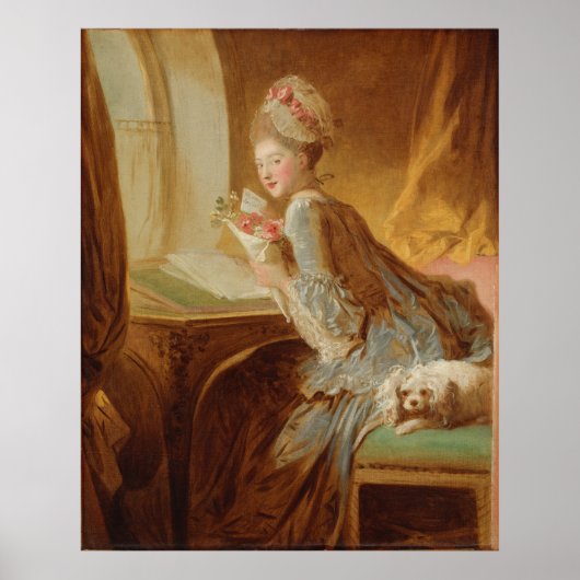 ラブレター – Fragonard (c.1770s) ポスター (正面)