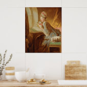 ラブレター – Fragonard (c.1770s) ポスター (キッチン)
