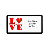 ラブレター(L♥VE) ラベル (正面)