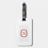ラブレター「S」スーツケースタグ ラゲッジタグ (裏面縦)