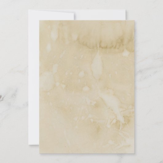 ラブレターMICROの結婚手書きパーチメント 招待状 (裏面)