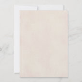 ラブレターMICROの結婚手書き赤面ピンク 招待状 (裏面)