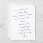 ラブレターMICRO結婚の手書きインクの外観 招待状 (正面)