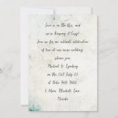 ラブレターMICRO結婚の手書き困窮 招待状 (正面)